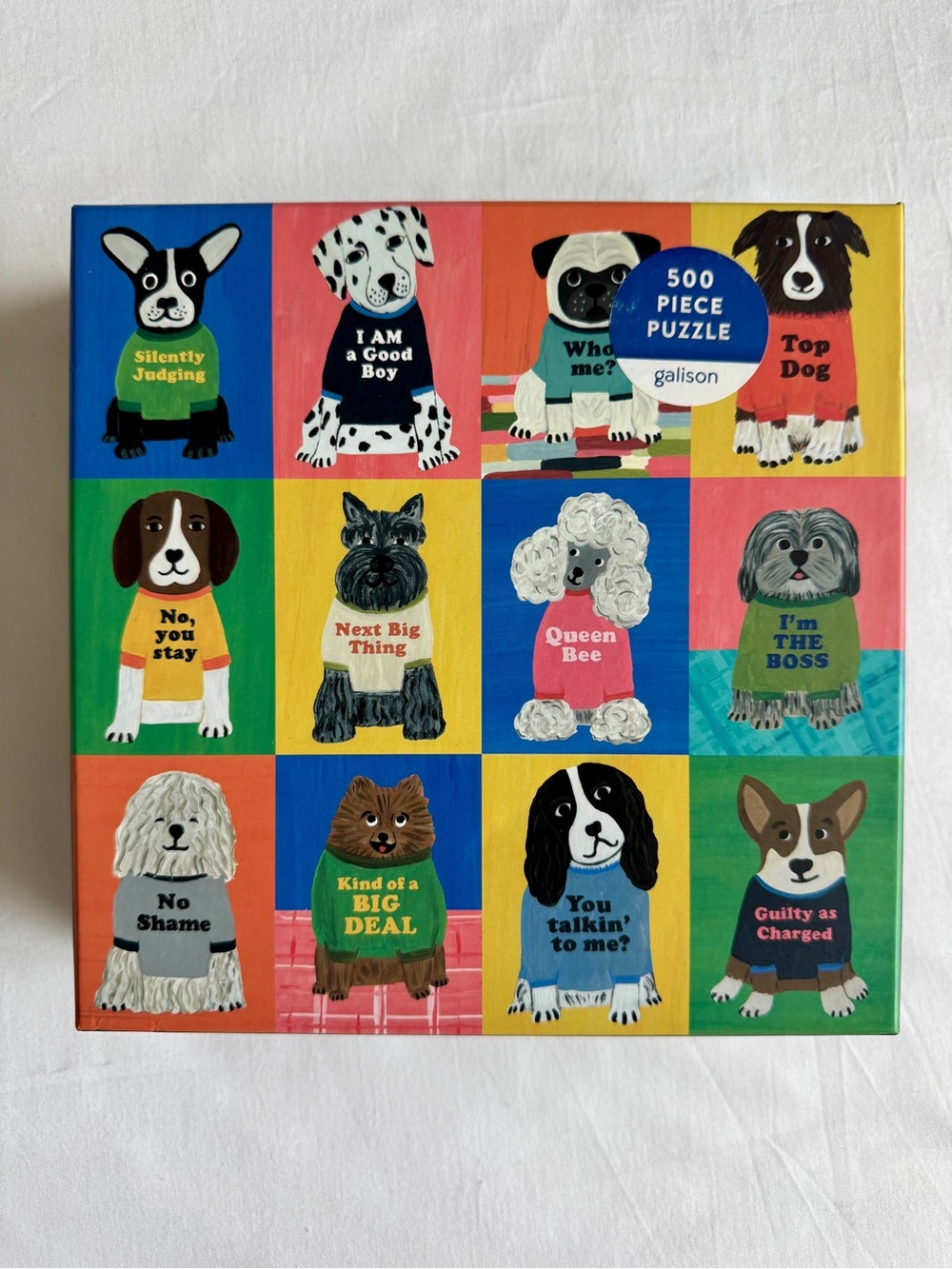 Galison Boss Dogs 500-Piece Puzzle
